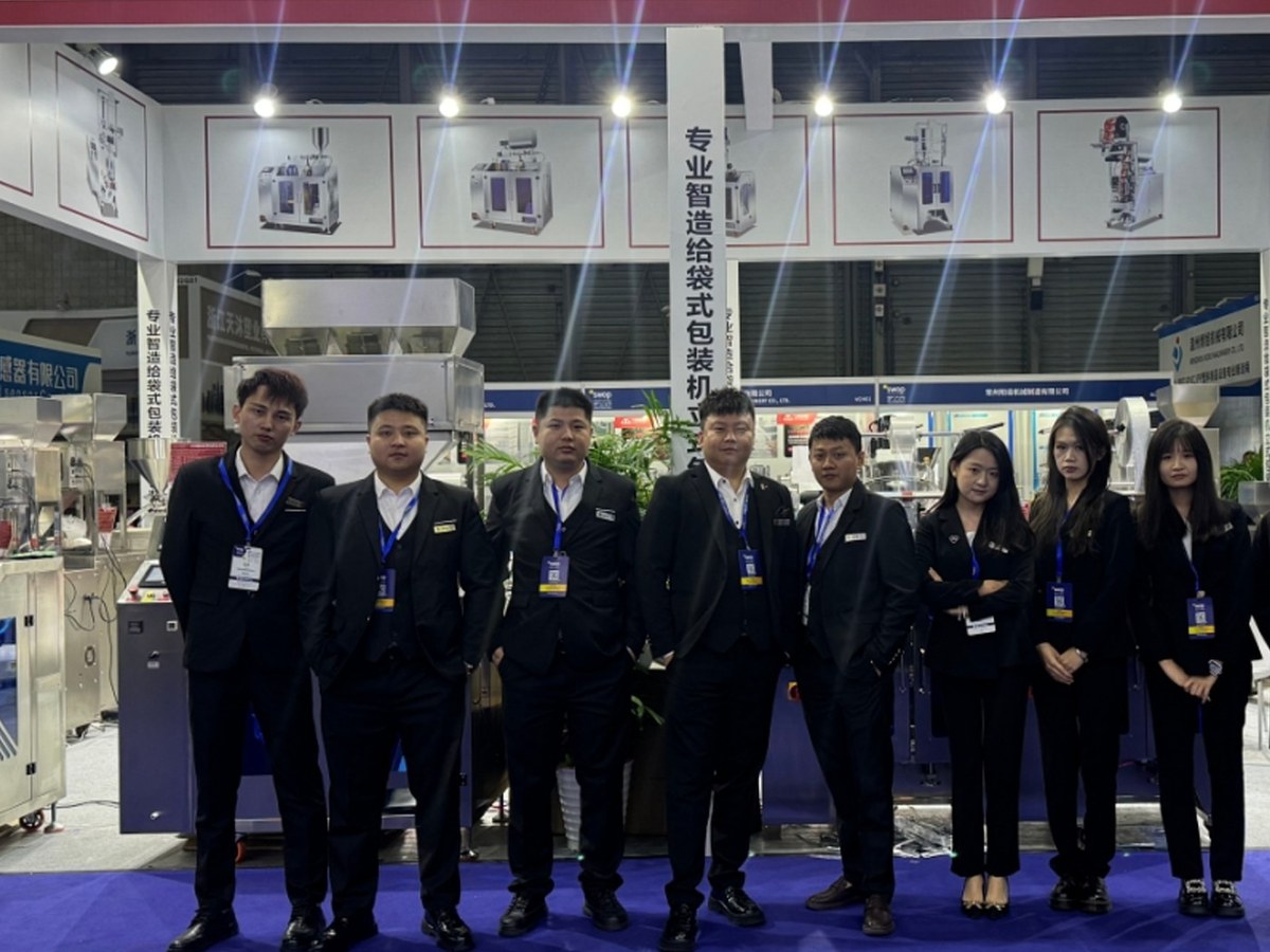 Our team at the packaging machinery expo